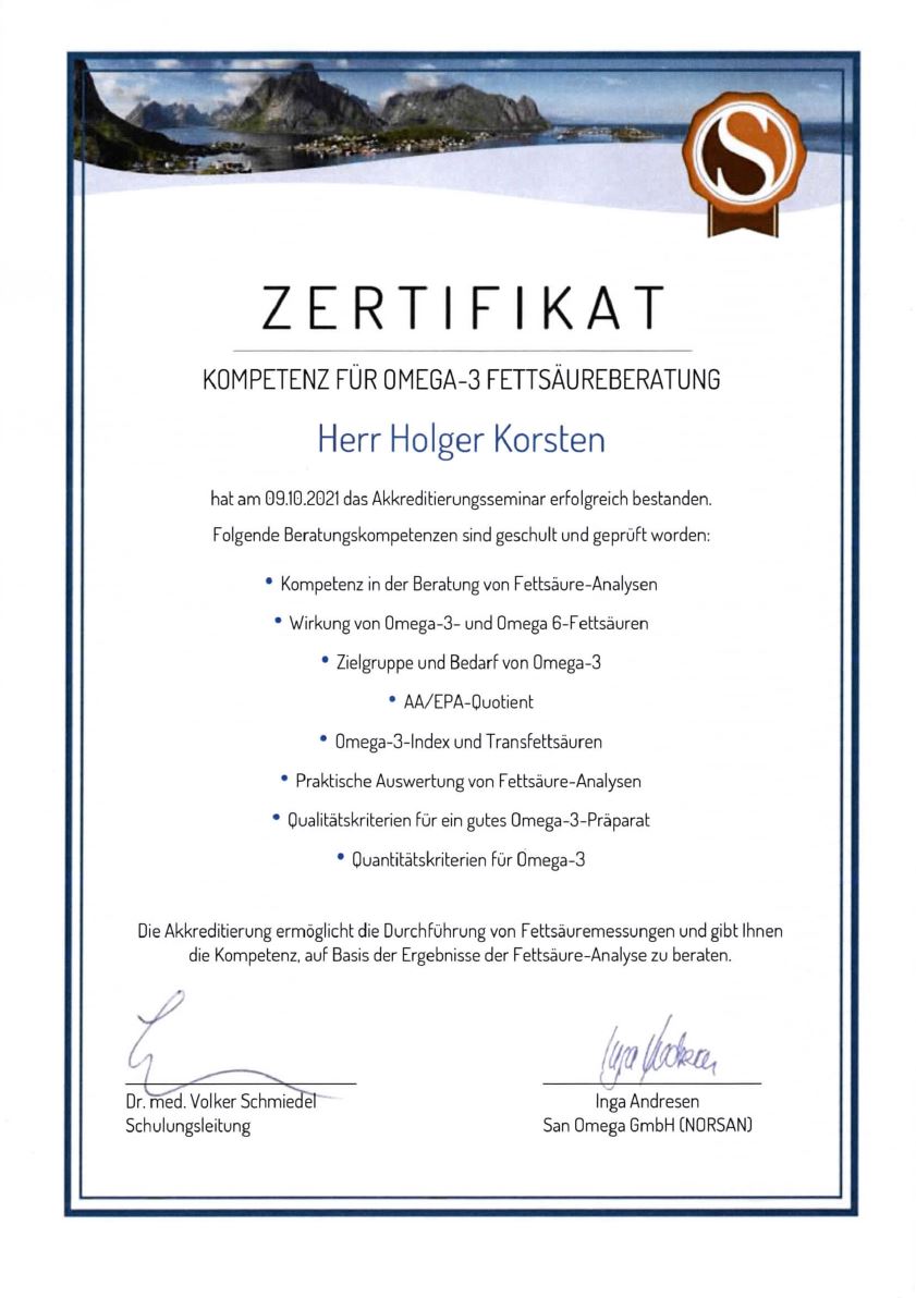 2021.10.09_Zertifikat Kompetenz für Omega-3 Fettsäureberatung